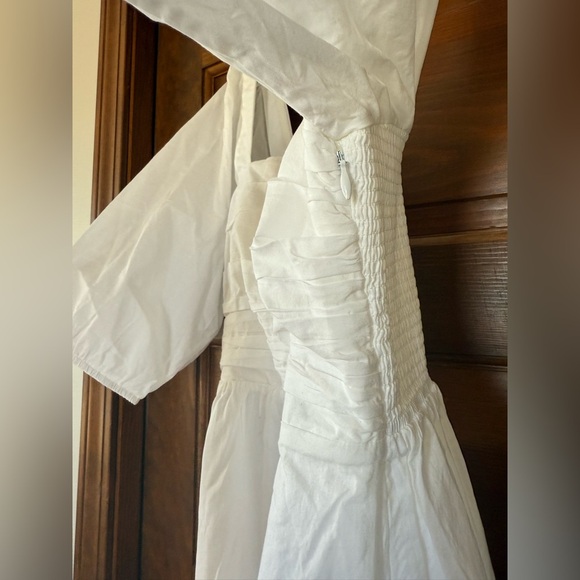 Modern Citizen Midi Length White Cotton Dress 🤍 - Picture 6 of 8